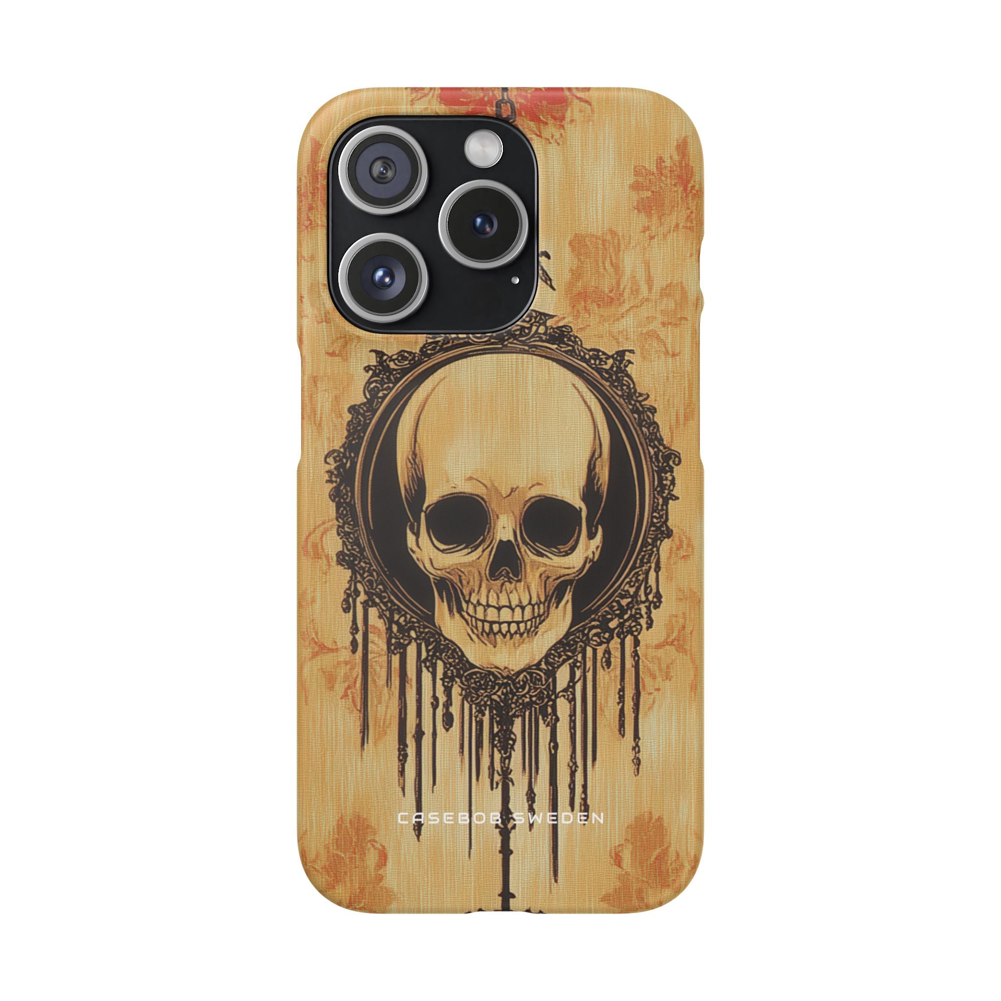 Gothic Skull Elegance iPhone 15 - Slim Phone Case