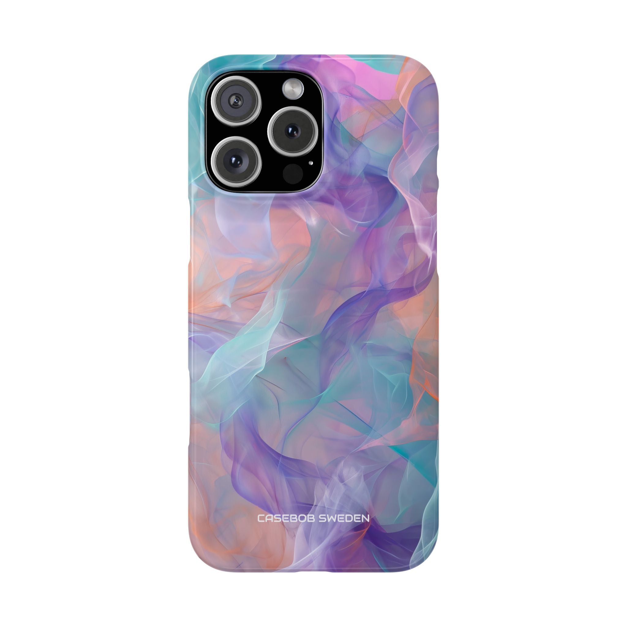 Dreamy Teal Flow - Slim iPhone 16 Phone Case