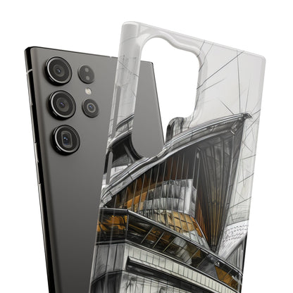 Architectural Curves in Line Formation Samsung S23 - Slim Phone Case