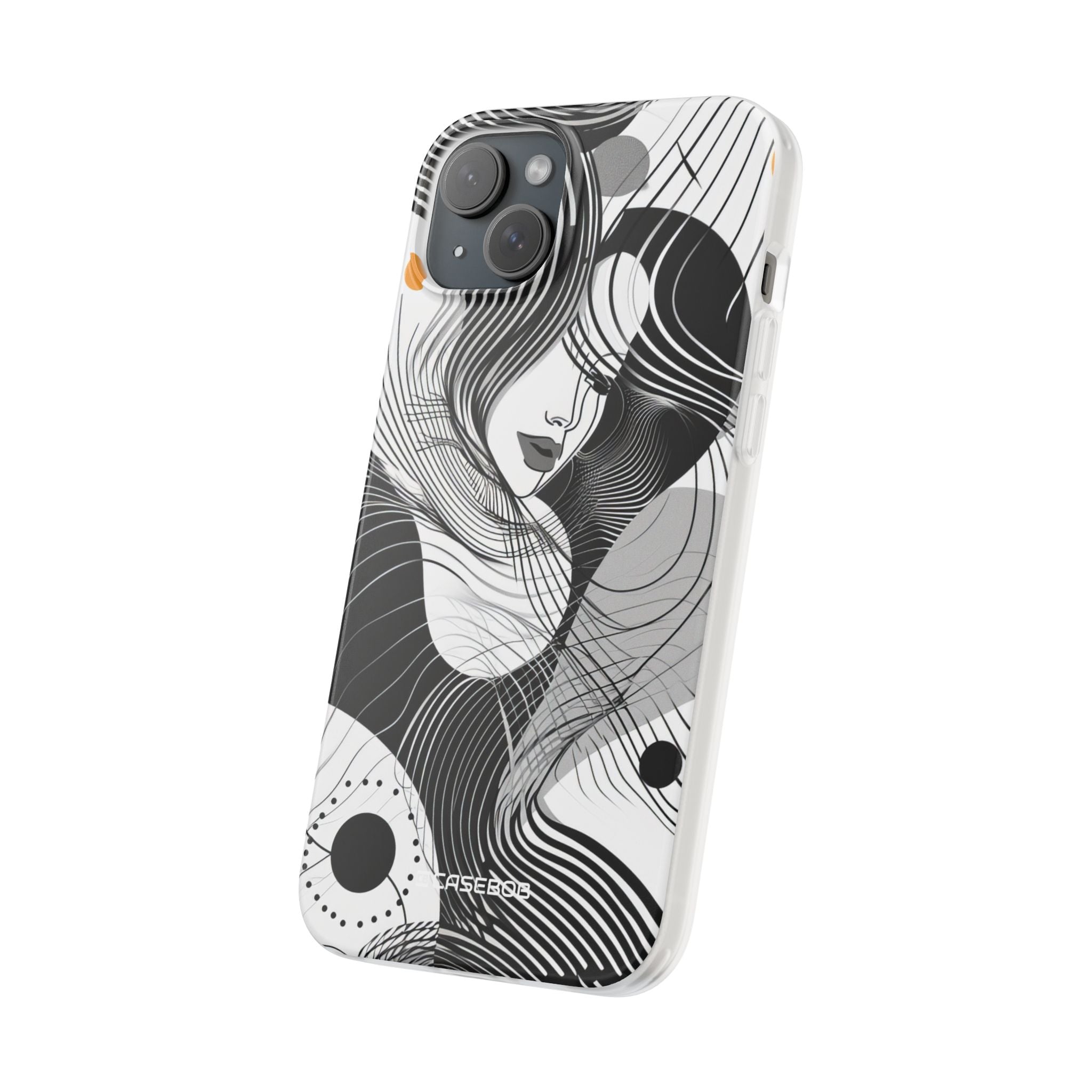 Fluid Noir Rhythm | Flexible Phone Case for iPhone