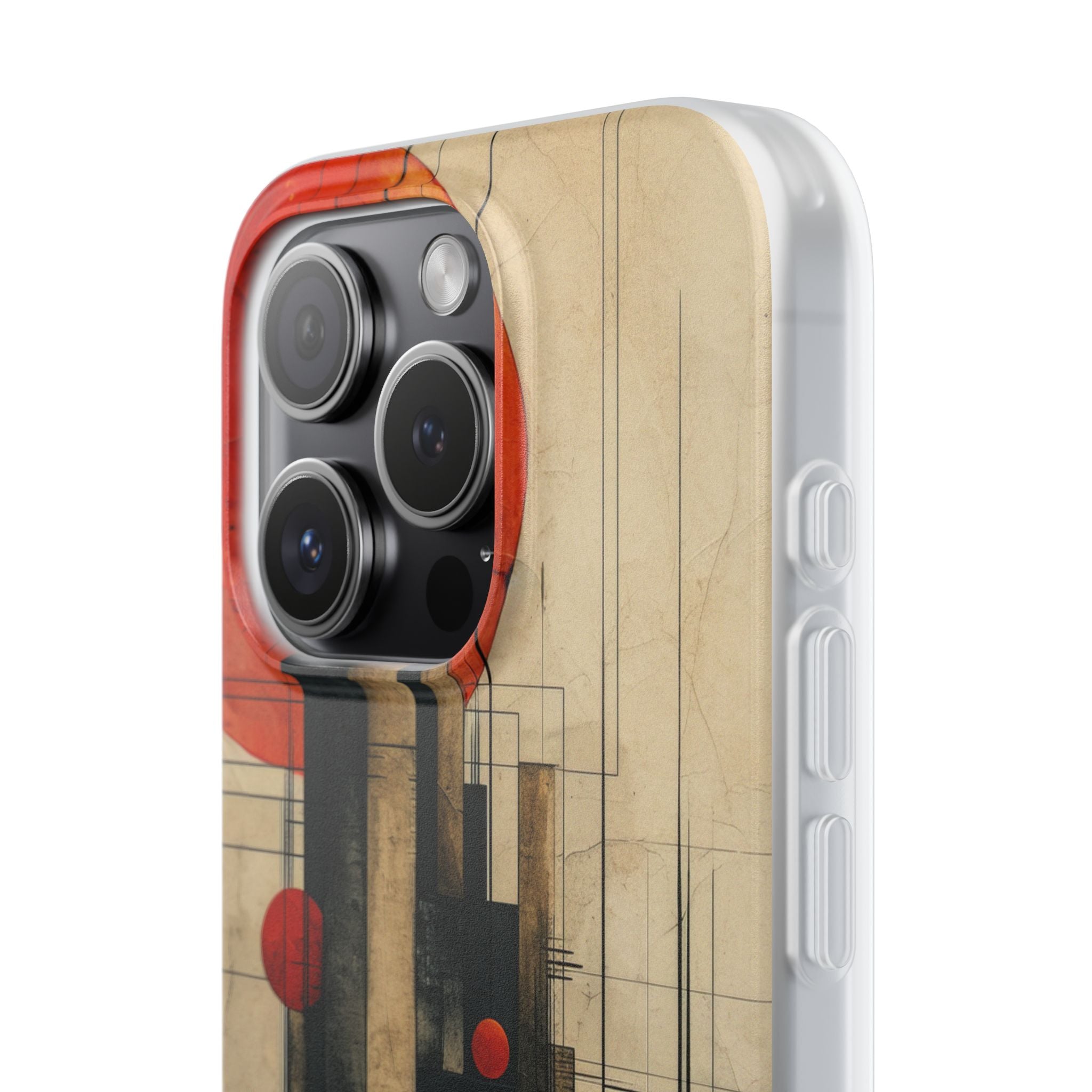 Vintage Geometric Harmony iPhone 15 - Flexi Phone Case