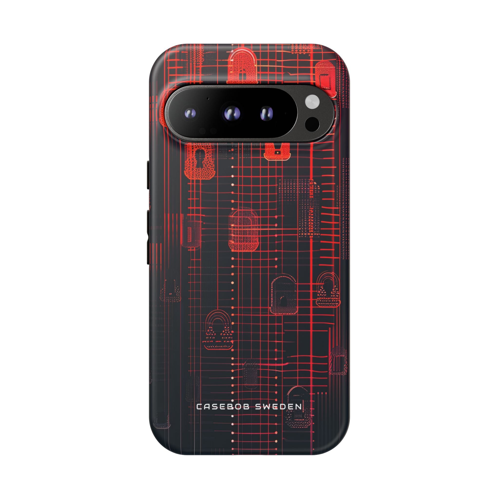 Cyber Gradient Locks Google Pixel 9 - Tough Phone Case