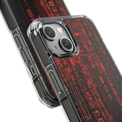 Crimson Glyphs iPhone 14 Case - Impact