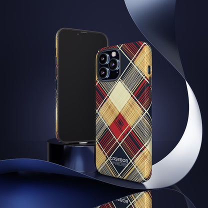 Plaid Diamond Tapestry iPhone 13 - Tough