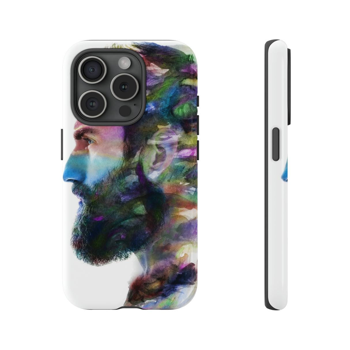 Watercolor Portrait - Protective Phone Case