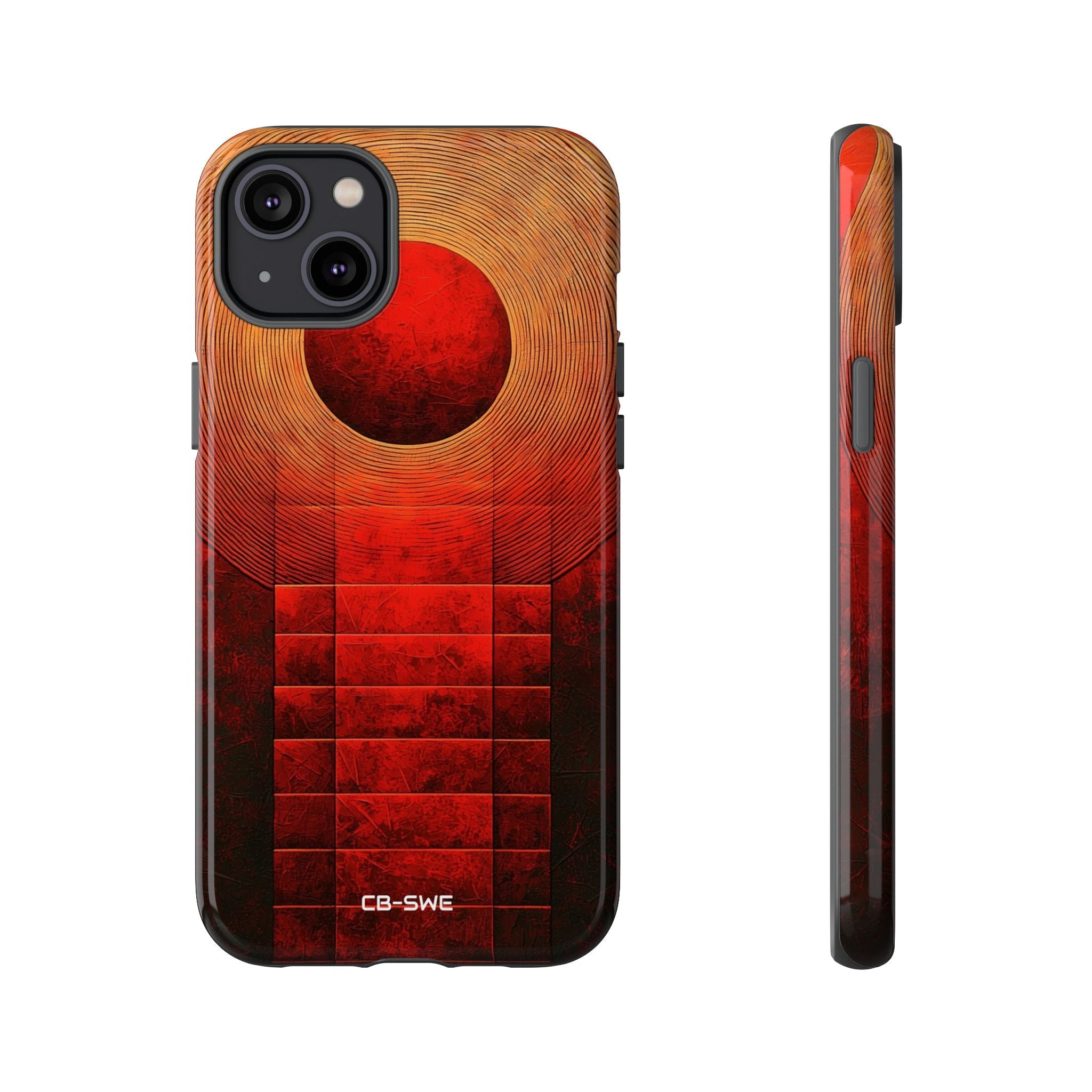 Circular Convergence Glows - iPhone Case