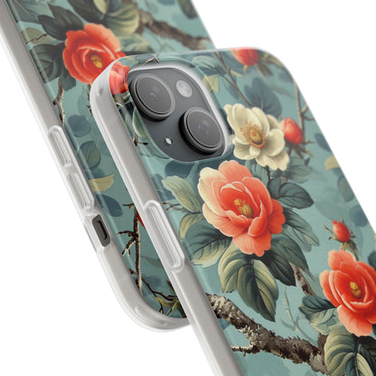 Vintage Floral Romance iPhone 15 - Flexi Phone Case