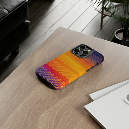 Orange Fusion: Data Artistry - Protective Phone Case