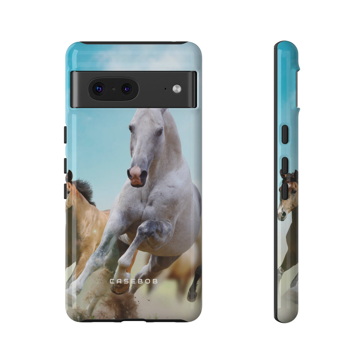 Blue Sky Horses - Protective Phone Case