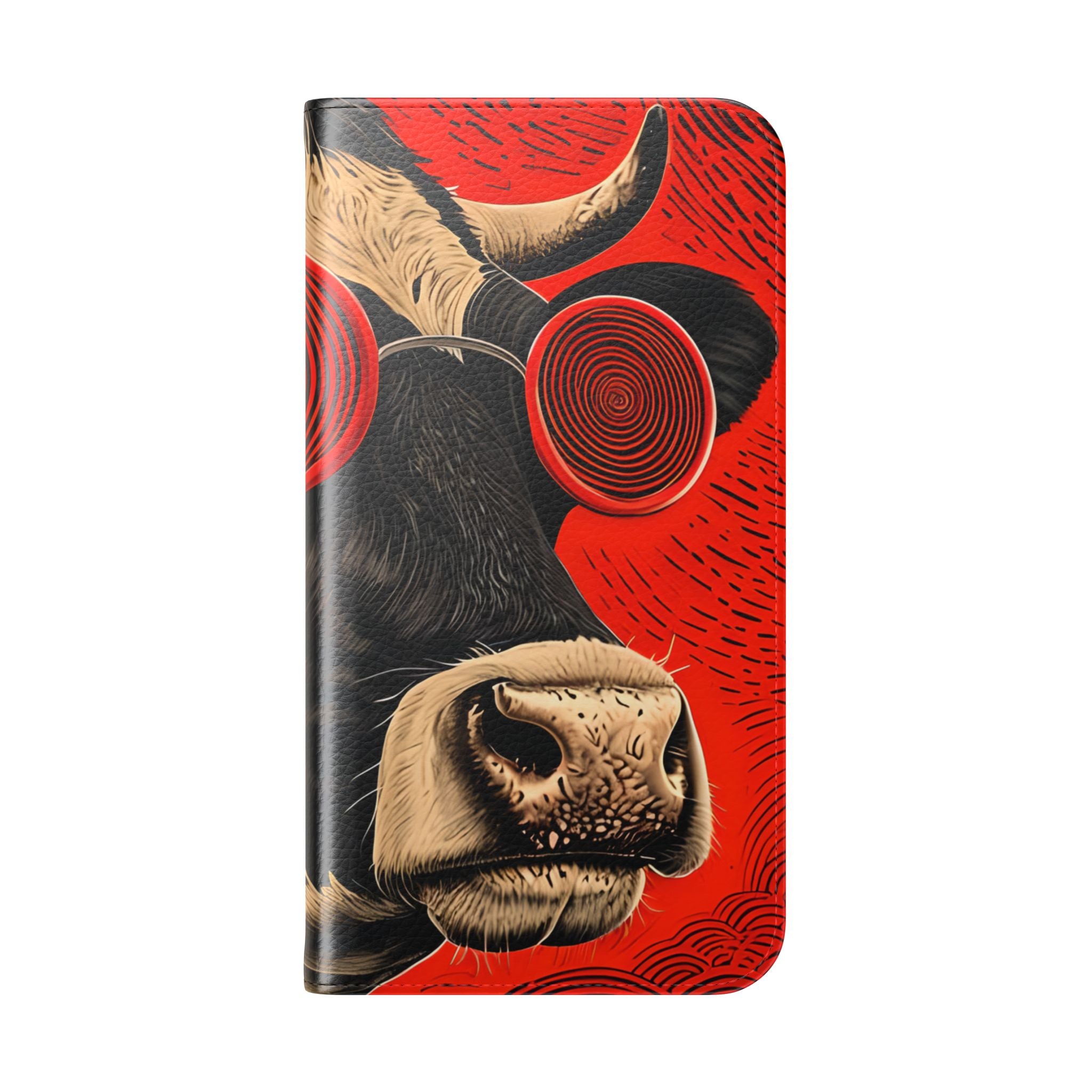 Spiral Cow Vision - iPhone 16 Max Case - Wallet