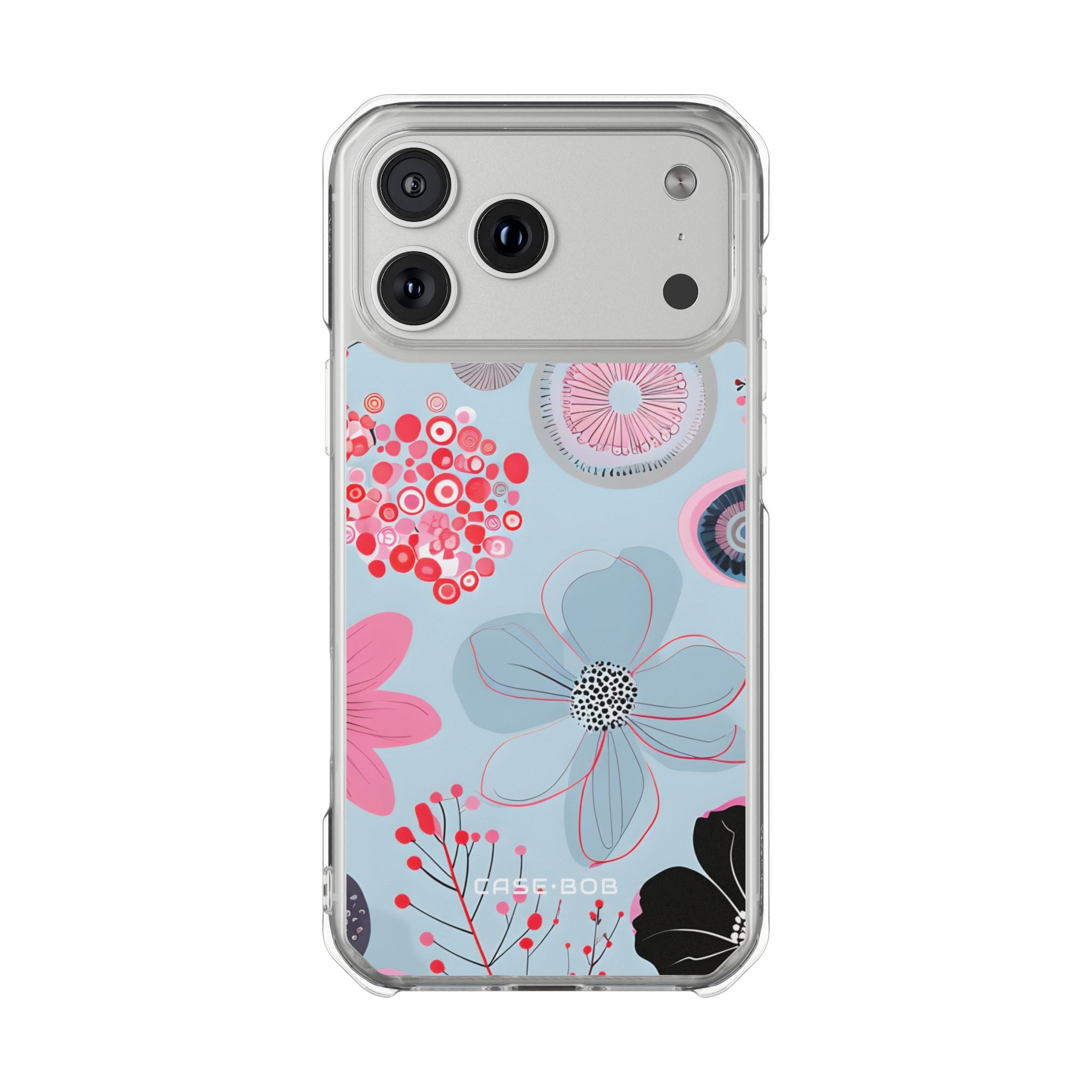 Blue Bloom iPhone 17 Pro Max Case - Impact