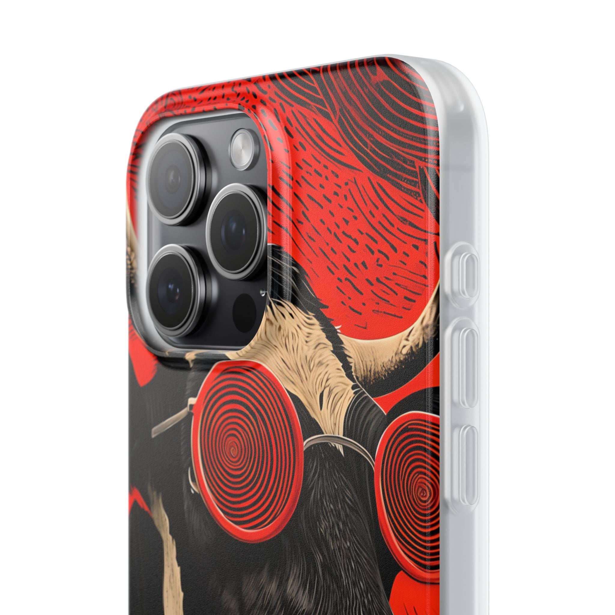 Hypnotic Cow iPhone 15 Pro Max Case - Soft