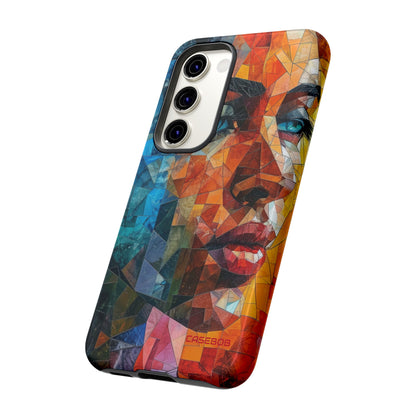 Geometric Fusion Lady - Protective Phone Case