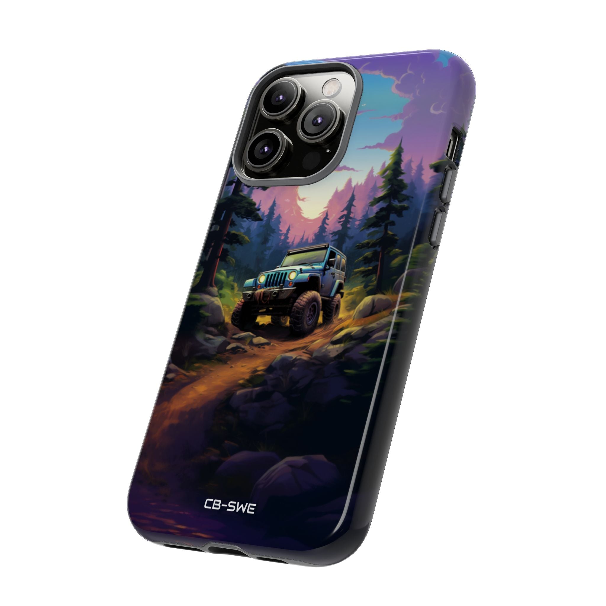 Sunset Forest Drive - iPhone Case