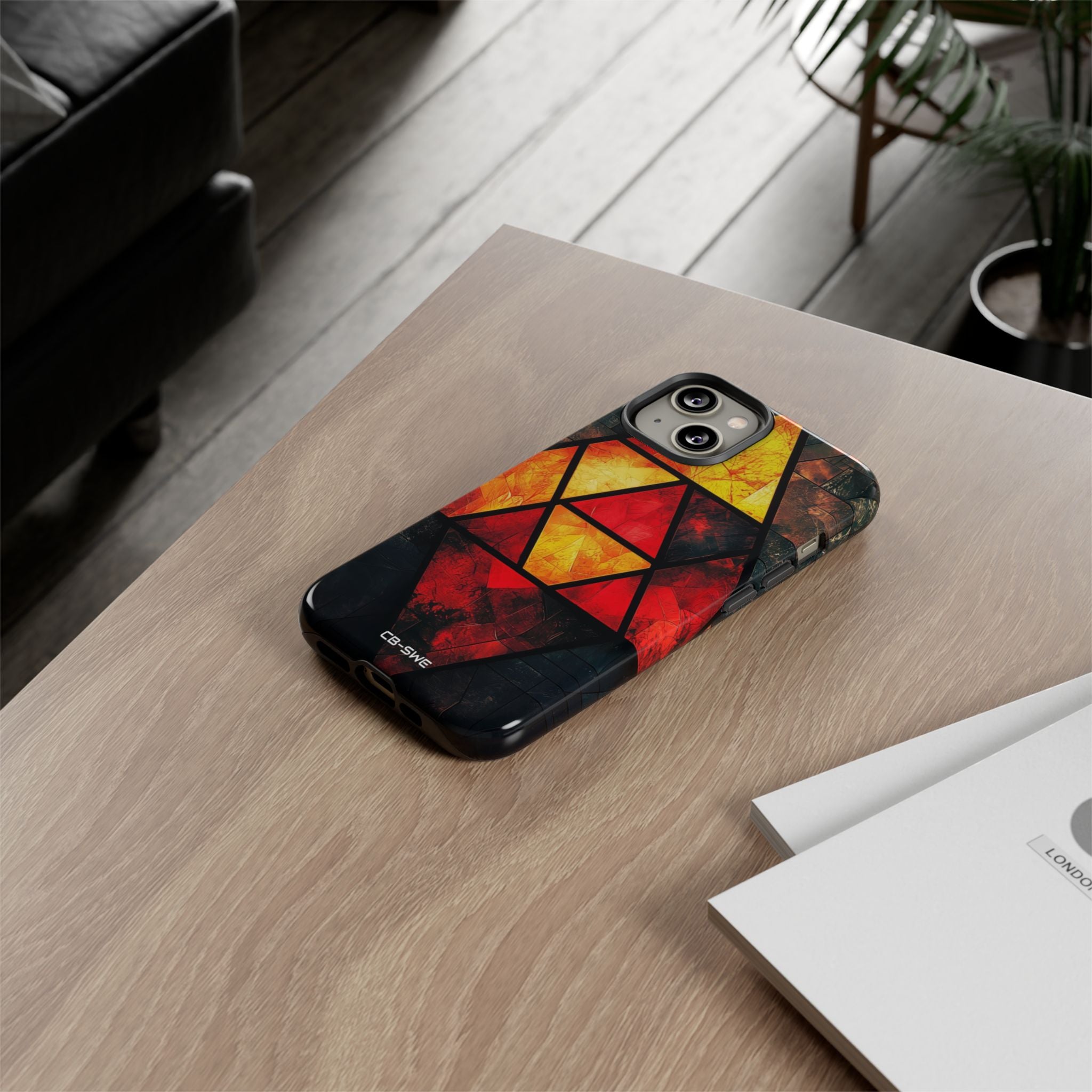 Triangles Illuminate Warmth - iPhone Case