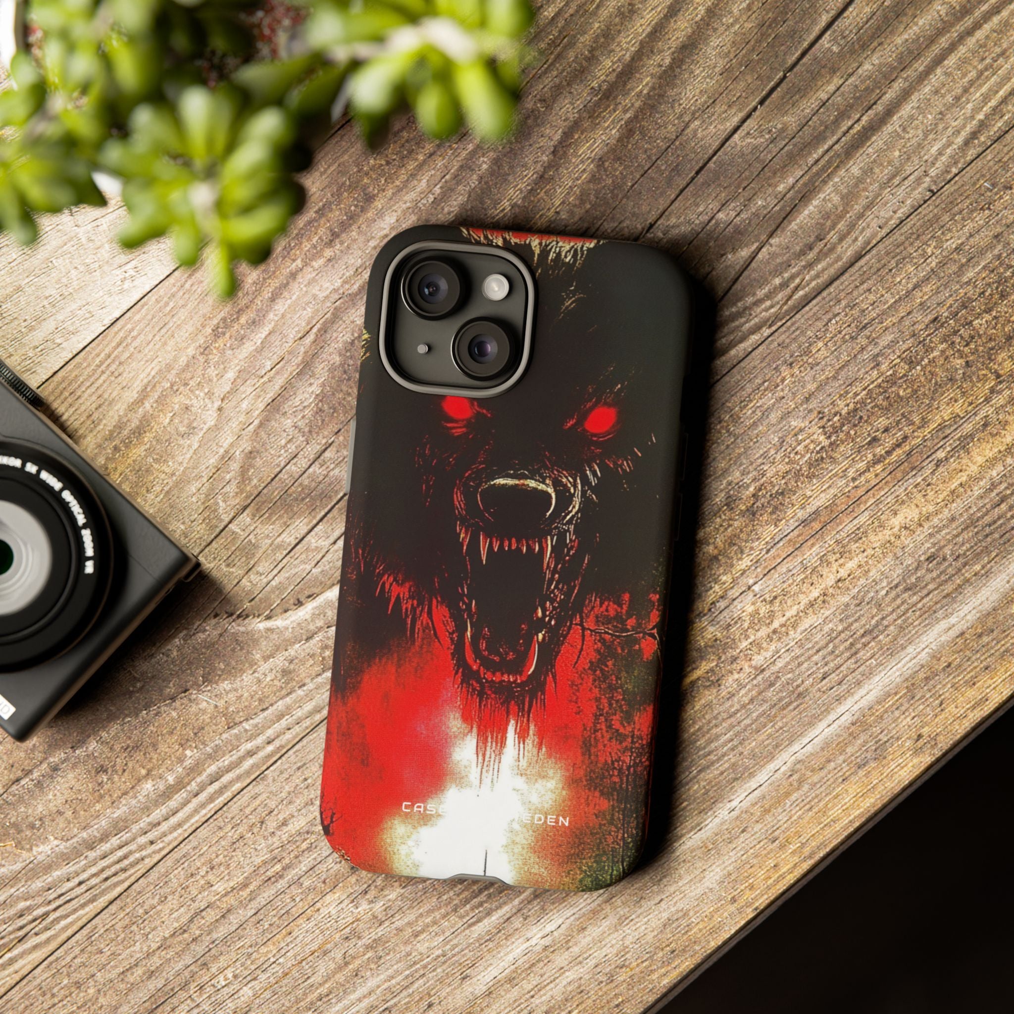 Bloodmoon Wolf's Lament iPhone 15 - Tough Phone Case