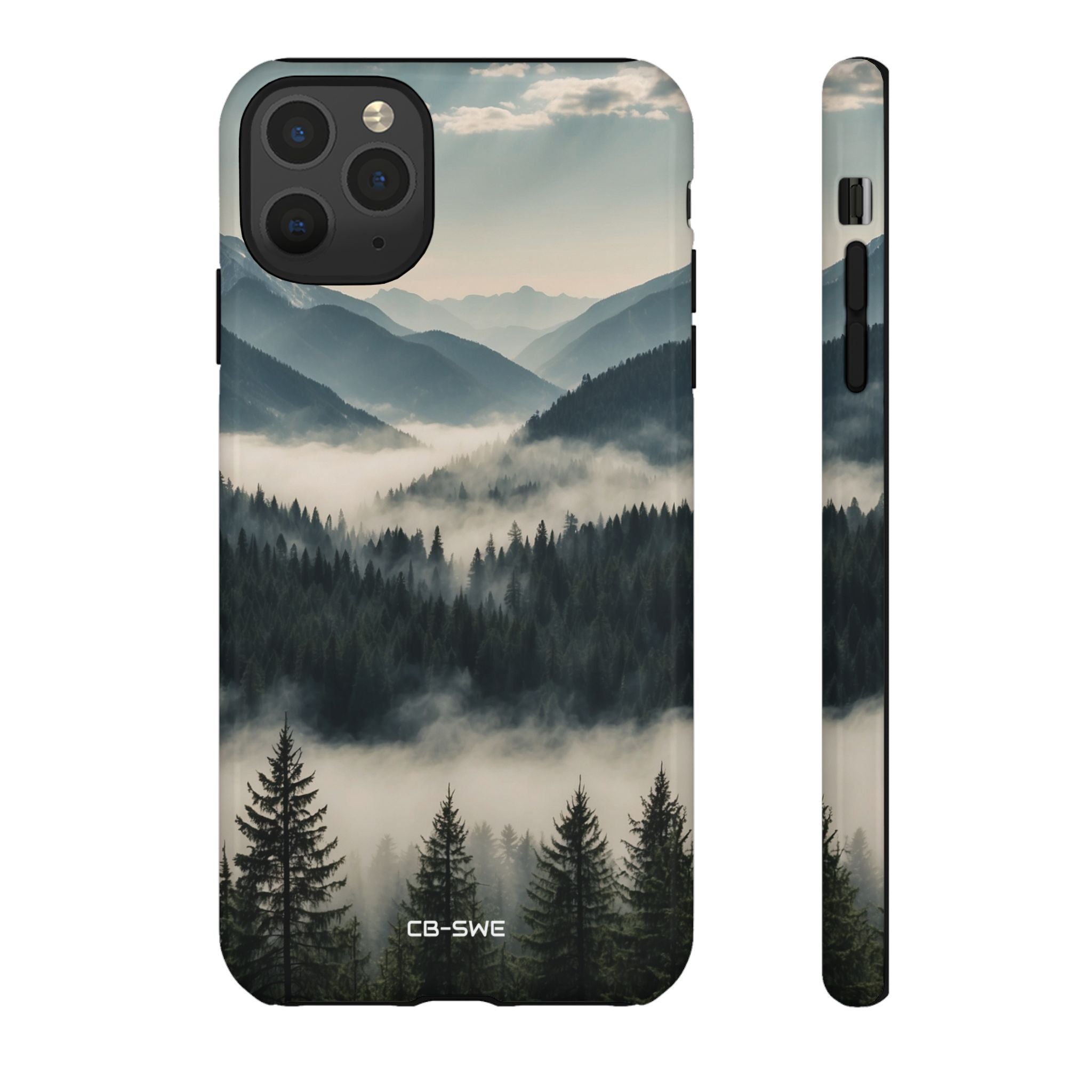 Misty Forest Embrace - iPhone Case