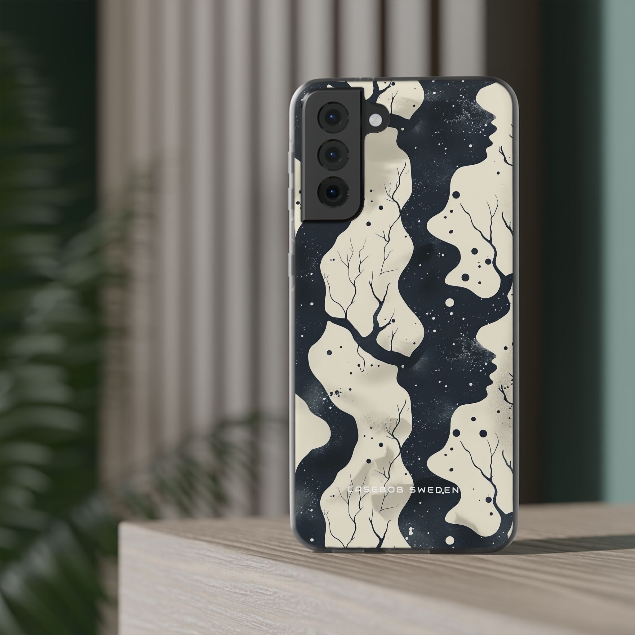 Organic Fluid Silhouettes with Cosmic Depth Samsung S21 - Flexi Phone Case