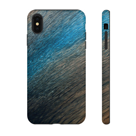 Grey Fabric Ink Art iPhone Case (Protective) iPhone XS MAX Matte Phone Case