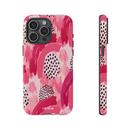 Vibrant Brushwork Dance - iPhone Case