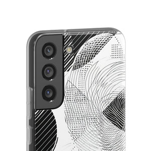 Monochrome Dynamics | Flexible Phone Case for Samsung Galaxy