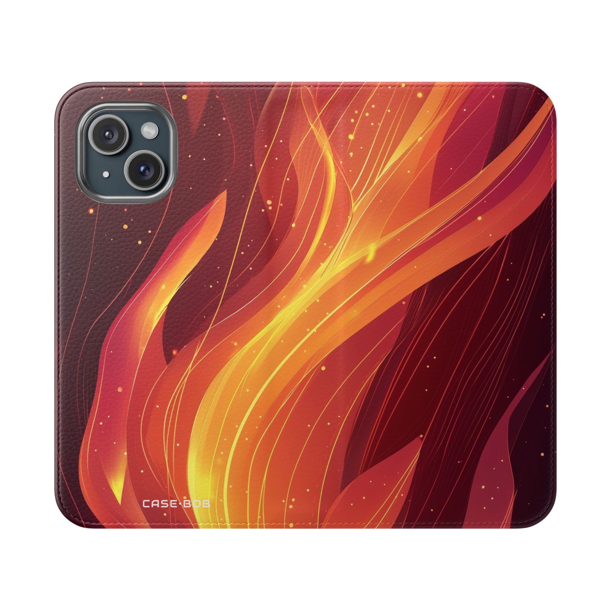 Flaming Ember - iPhone 15 Case - Wallet