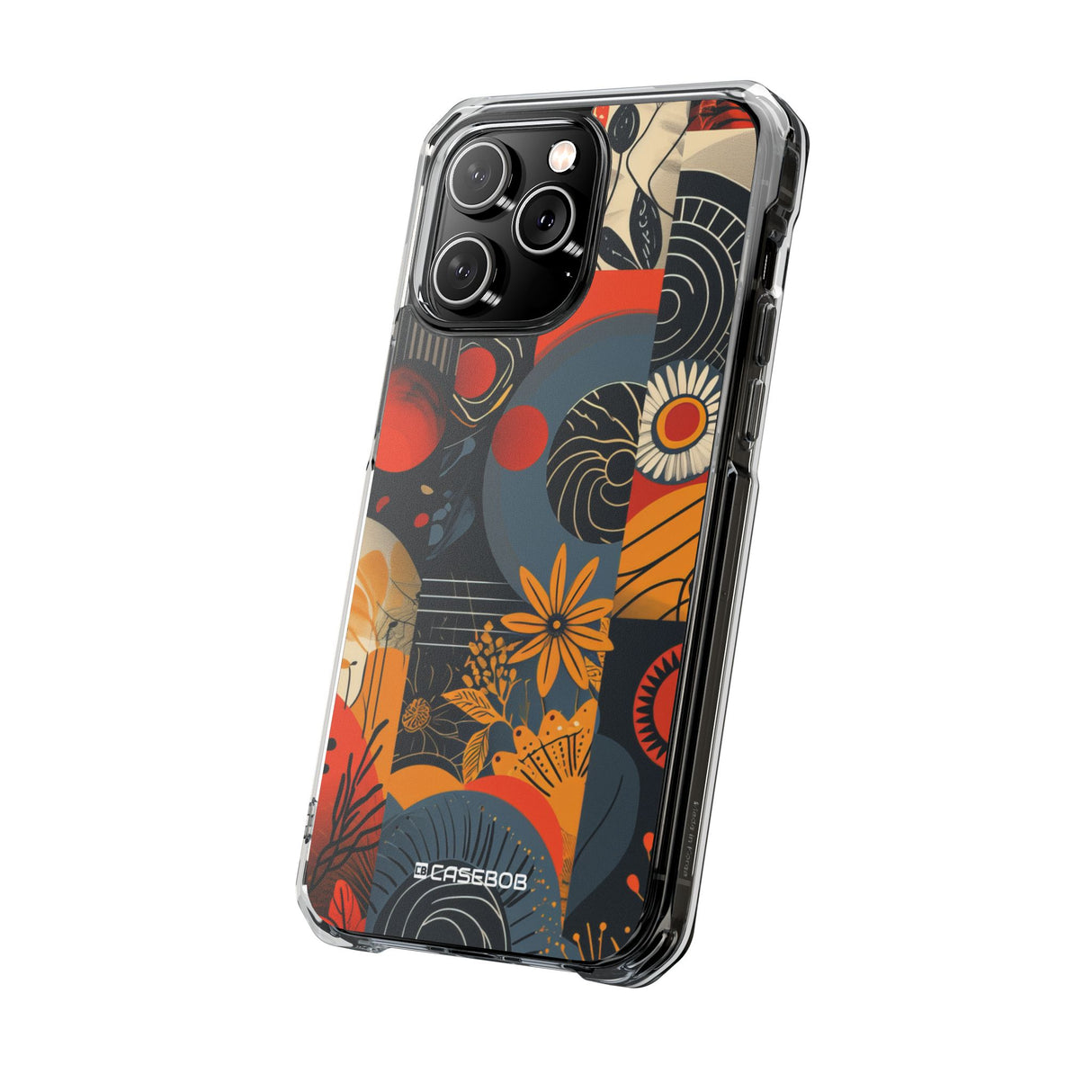 Retro Vibrance - Phone Case for iPhone (Clear Impact - Magnetic)