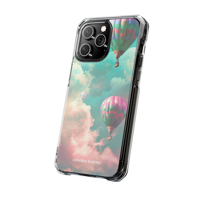 Pastel Balloon Adventure - Clear Impact iPhone 14 Phone Case