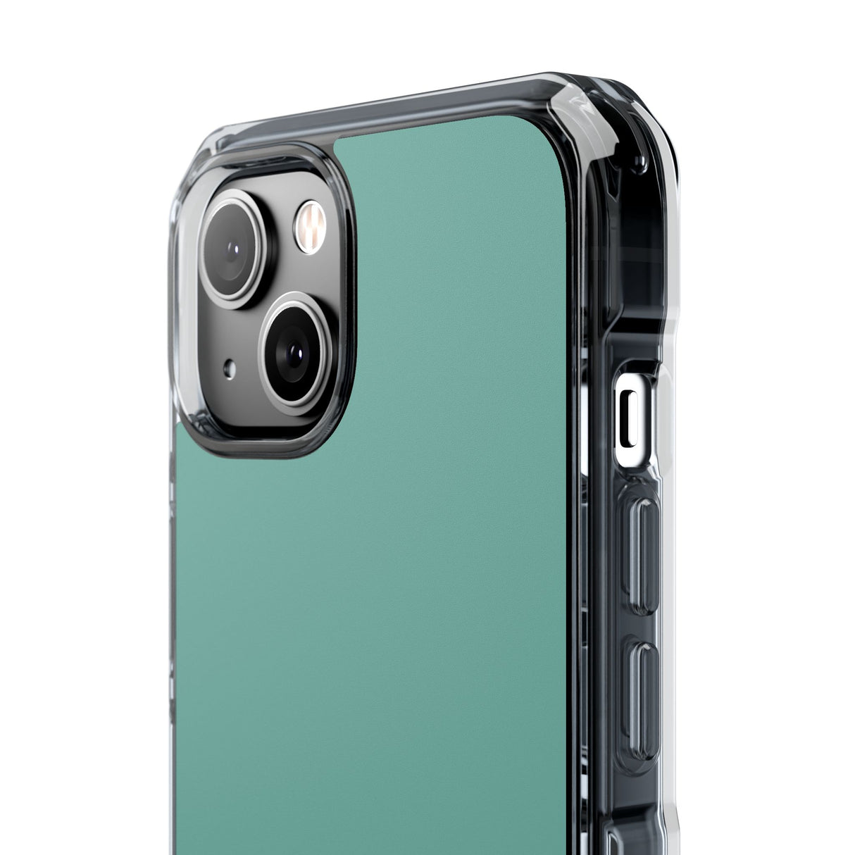 Green Sheen | Handyhülle für iPhone (Clear Impact Case – magnetisch) 