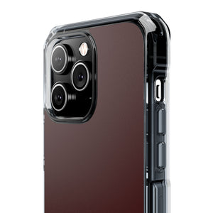 Oxblood Red | Phone Case for iPhone (Clear Impact Case - Magnetic)