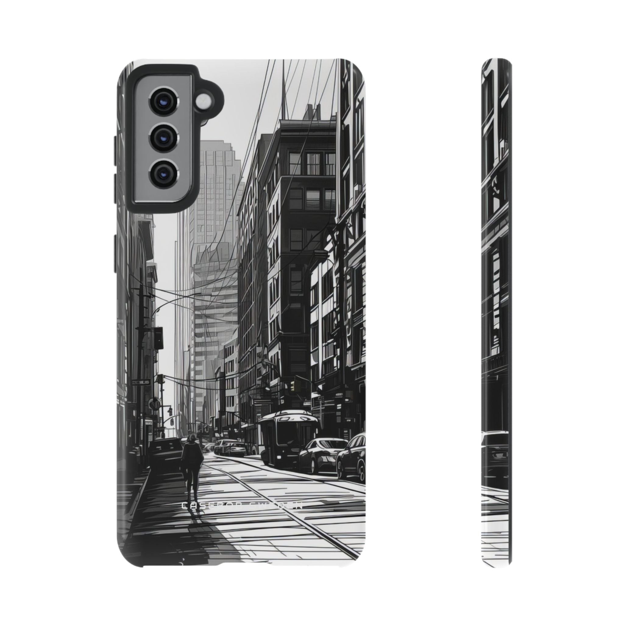 Urban Cityscape Line Perspective  Samsung S21 - Tough Phone Case