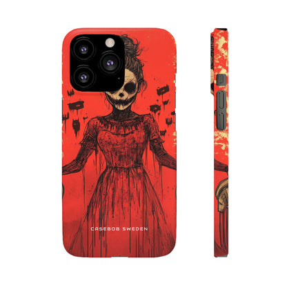 Haunting Scarlet Descent iPhone 13 - Slim Phone Case