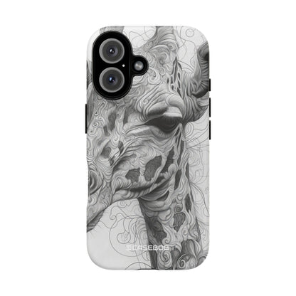 Monochrome Giraffe: Intricate Elegance - for iPhone 16