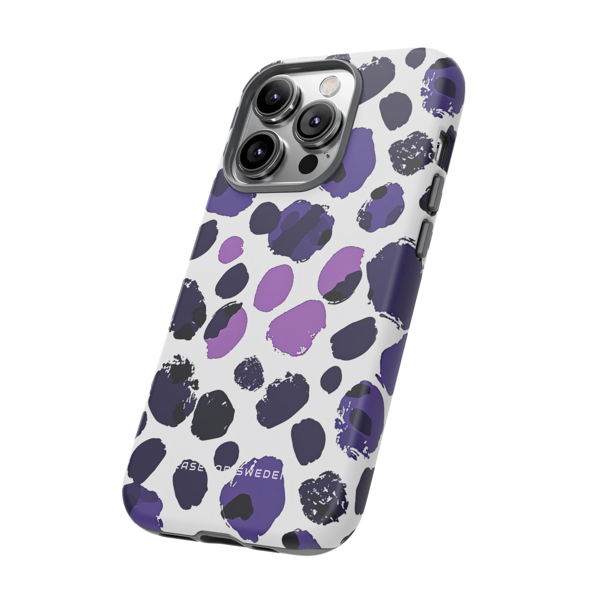 Purple Inkblots iPhone 14 - Tough Phone Case