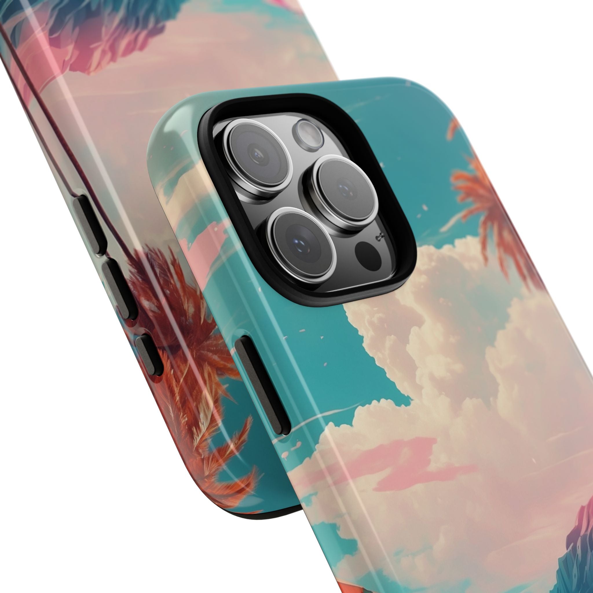 Vibrant Umbrellas Stand - iPhone Case