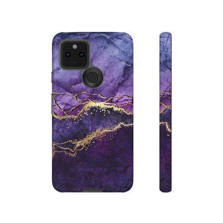 Purple Blue Marble - Protective Phone Case