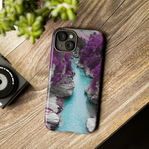 Purple Pine Forest - Protective Phone Case