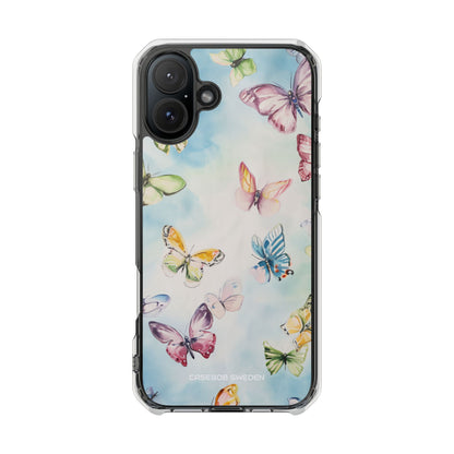 Watercolor Butterfly Bliss - Clear Impact iPhone 16 Phone Case