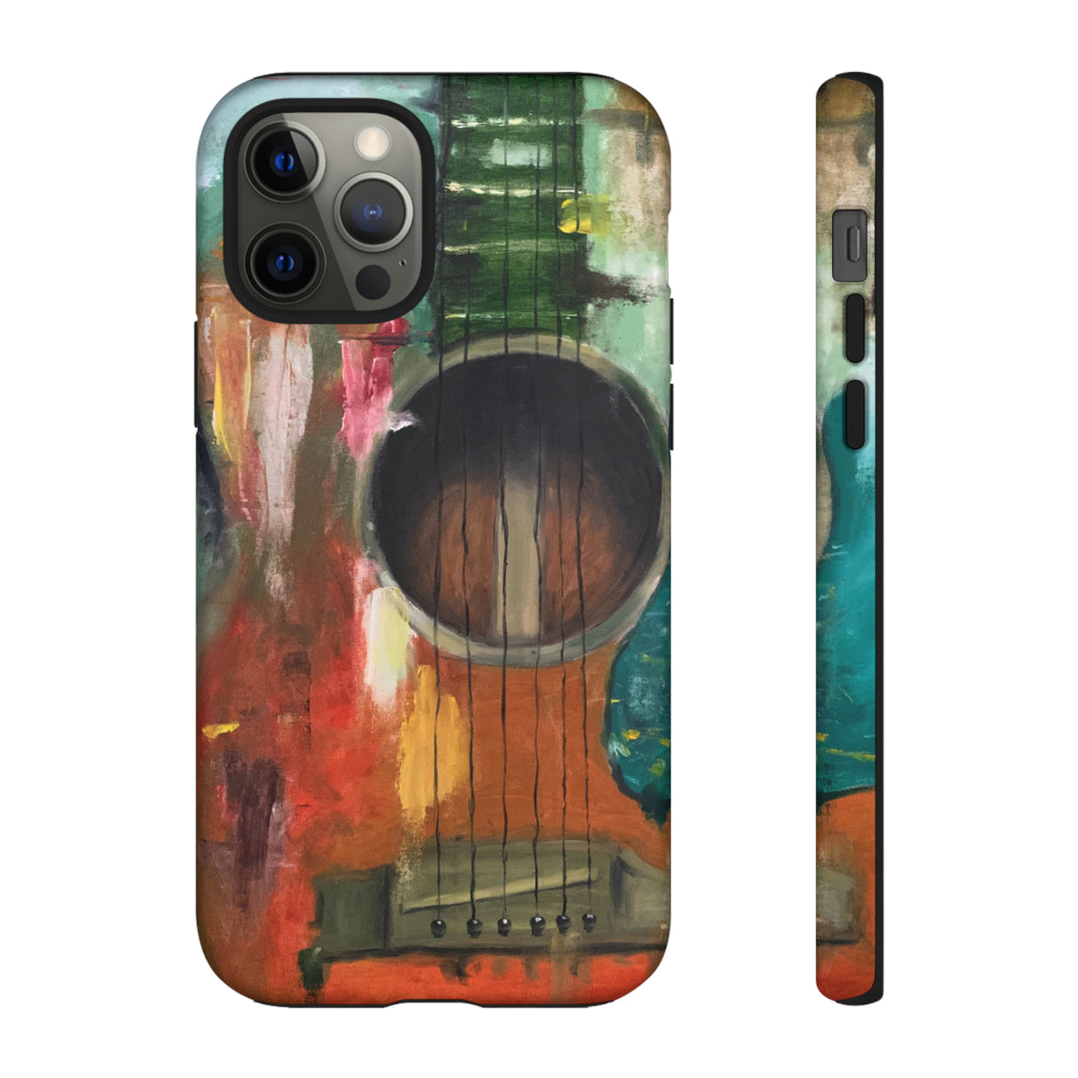 Oil painting - Guitar - Protective Phone Case