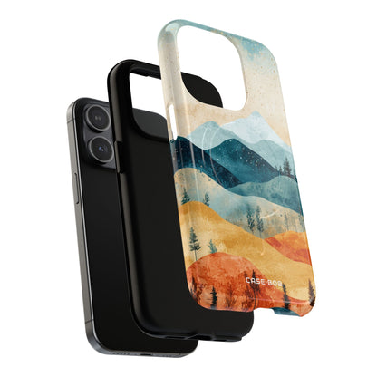 Moonlit Mountains iPhone 15 Pro Case - Tough+