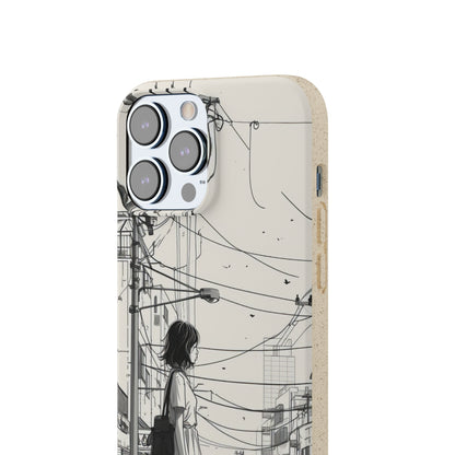 Urban Solitude Sketch | Biodegradable Phone Case