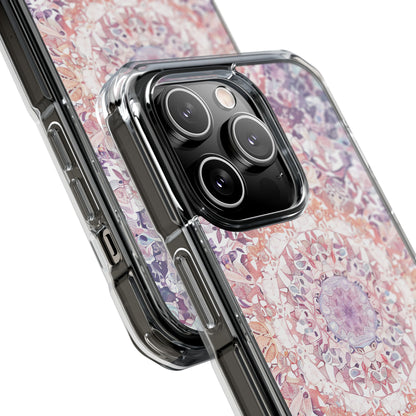 Purple Pink Mandala - Clear Impact iPhone 14 Phone Case