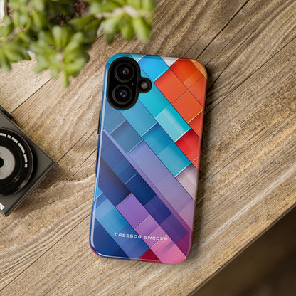 Vibrant GeoFlow iPhone 16 - Tough Phone Case