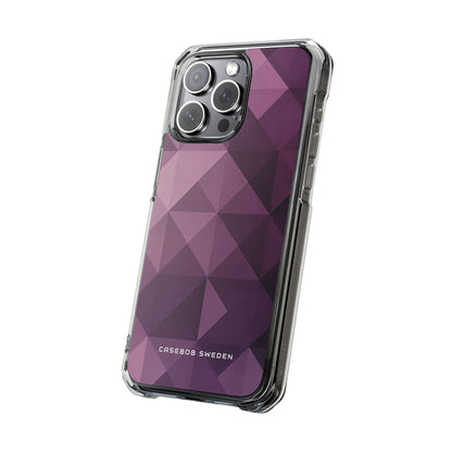 Gradient Purple Mosaic iPhone 15 - Clear Impact Phone Case