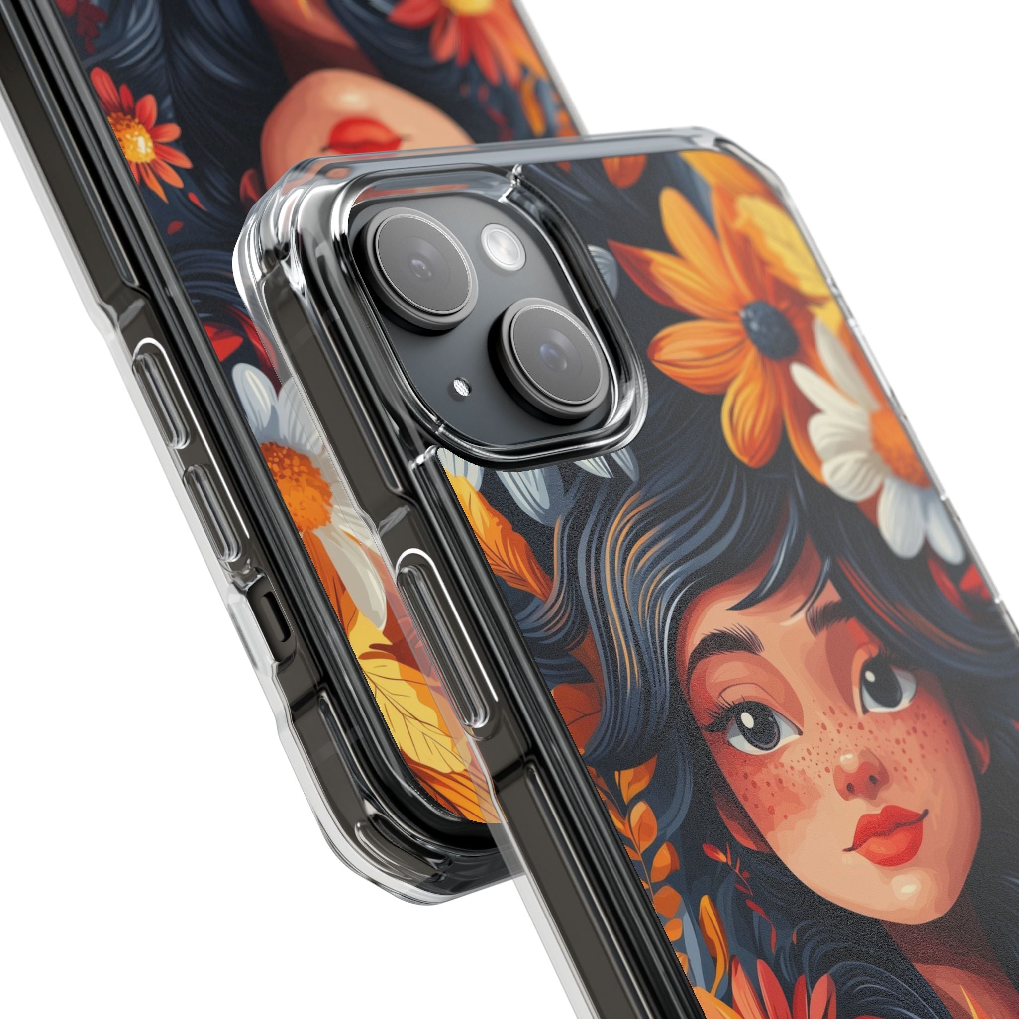 Floral Girl Smiles iPhone Case - Impact