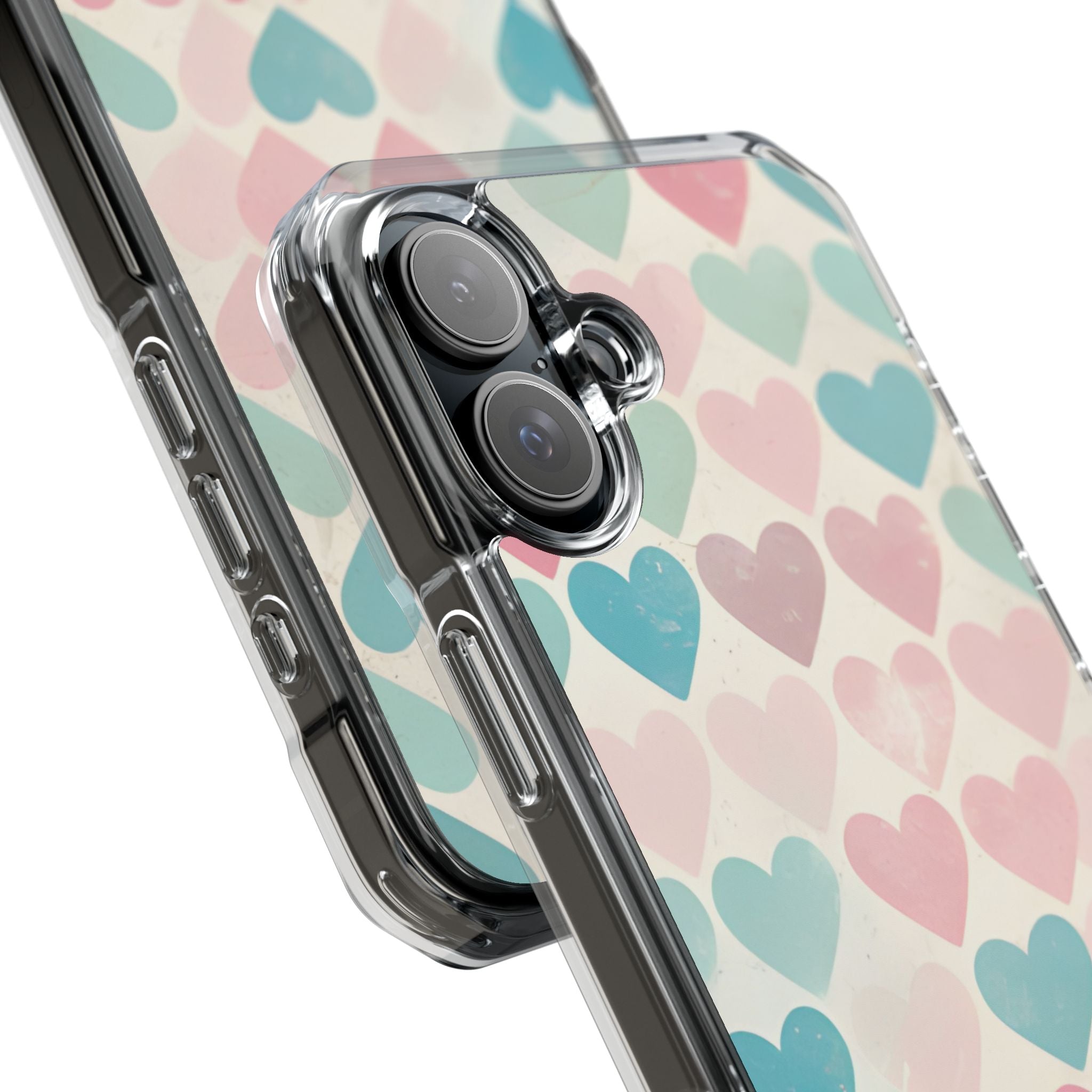 Retro Hearts Symmetry iPhone Case - Impact