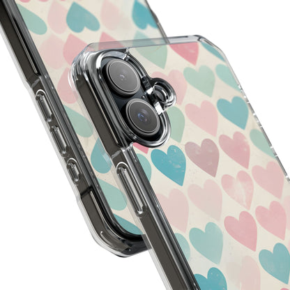 Retro Hearts Symmetry iPhone Case - Impact