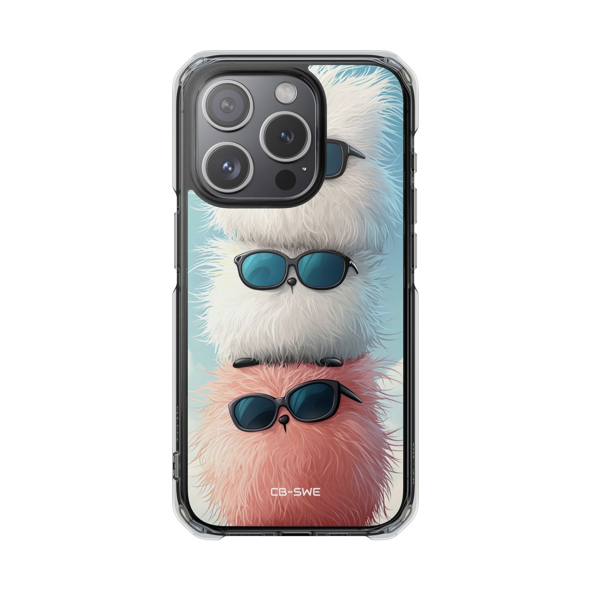 Fluffy Creatures Stack iPhone Case - Impact