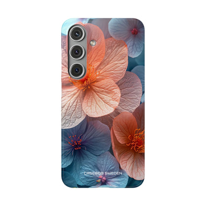 Peach Blossom Serenity - Slim Samsung S24 Phone Case