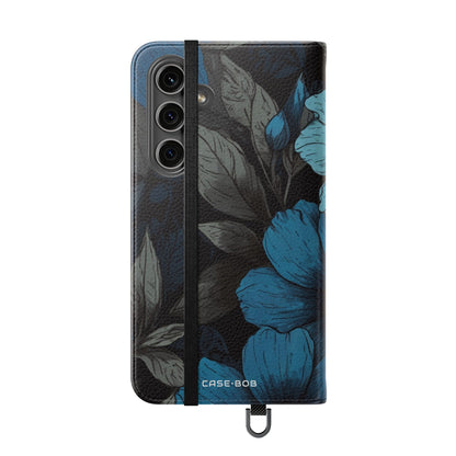 Blue Petal Bloom - Samsung S24 Plus Case - Wallet